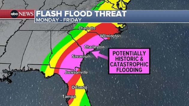 Tropical Storm Debby live updates: Historic 10-20 inches of rainfall expected